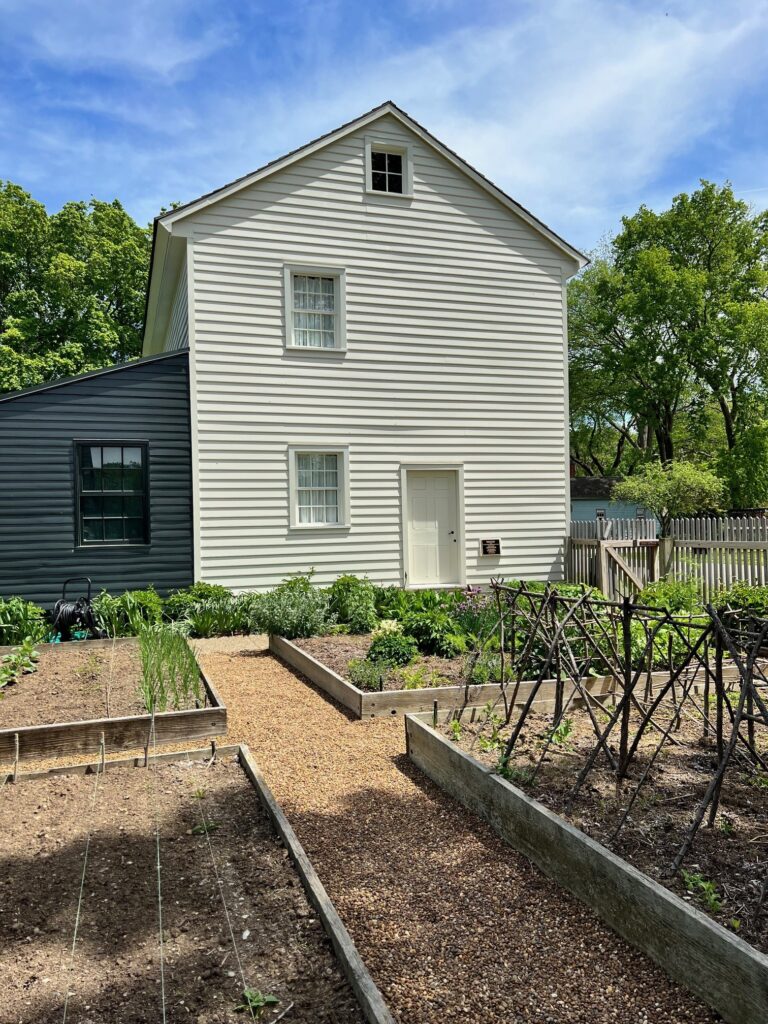 Spring garden at Lenz House